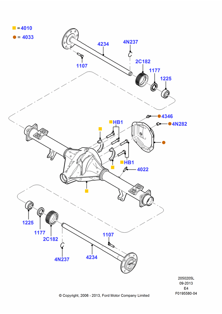 05L - Rear Axle, 5520 LB Rear Axle Asy, 6340 LB(2876 KG) Rear Axle Asy; 18/AUG/2008