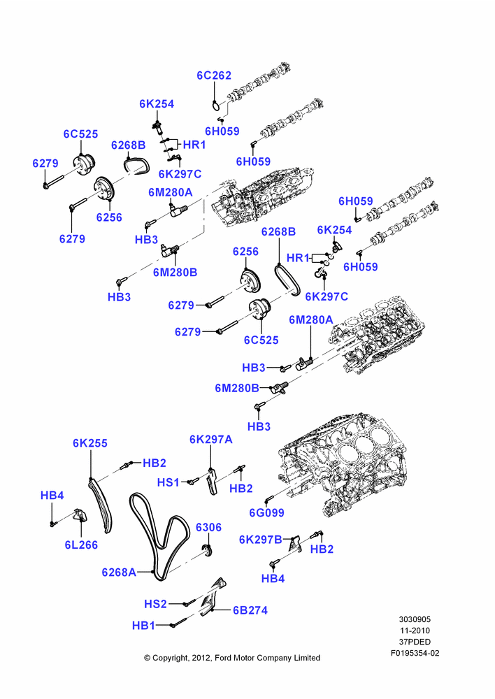 Timing Gear, 3.7L 4V PFI V6 NA Gas