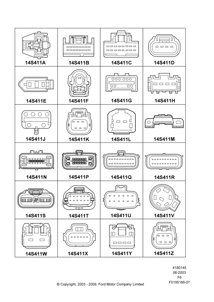 45GB - Pigtail Wiring Kits, Miscellaneous, Page B; 02/JUN/2003-06/JUL/2009