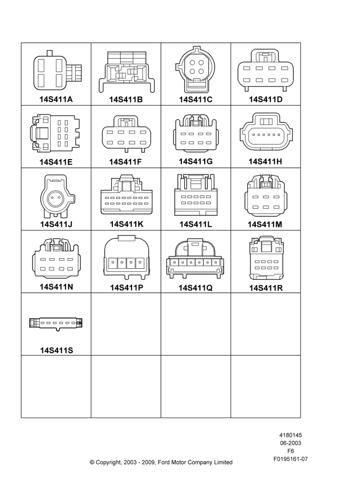 45AB - Pigtail Wiring Kits, Page B, Switches; 02/JUN/2003-06/JUL/2009
