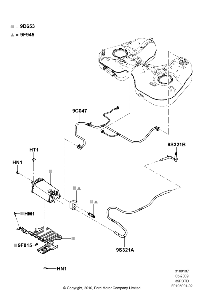 07B - Fuel Vapour System, 3.5L DOHC T/C V6 Gas; 15/JUN/2009-06/FEB/2012