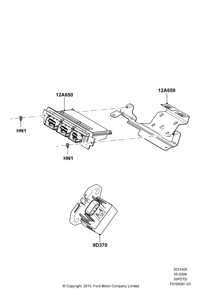 05B - Engine Modules and Sensors, 3.5L DOHC T/C V6 Gas; 15/JUN/2009-01/MAR/2019