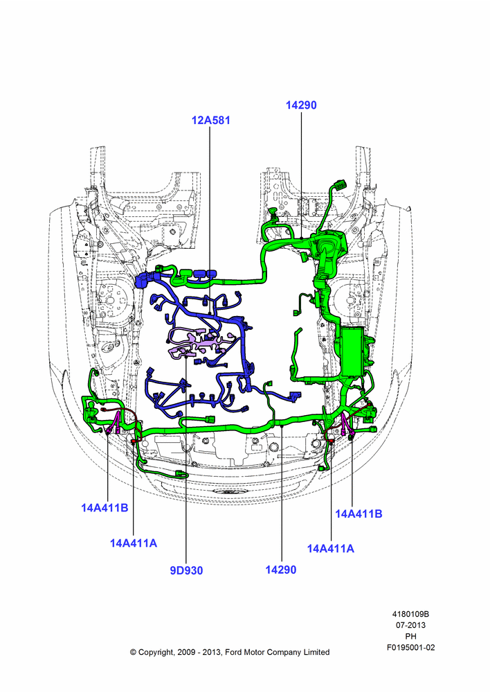 09B - Wiring - Engine And Transmission, 3.5L DOHC T/C V6 Gas; 15/JUN/2009-01/MAR/2019