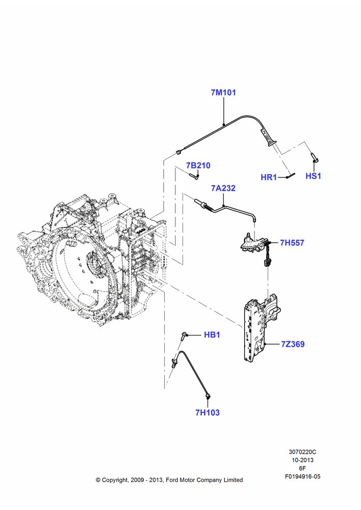 20C - Transmission Modules and Sensors, 6 Speed Auto Transmission 6F50, 6 Speed Auto Transmission 6F55; 15/JUN/2009-01/MAR/2019