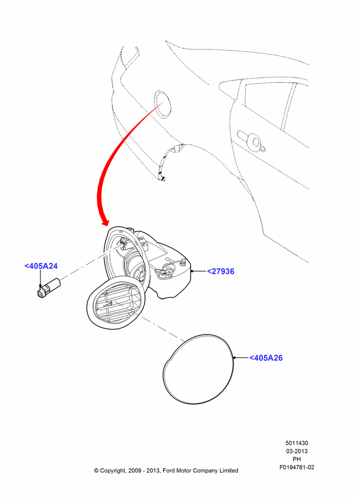 30 - Fuel Tank Filler Door and Controls; 15/JUN/2009-01/MAR/2019