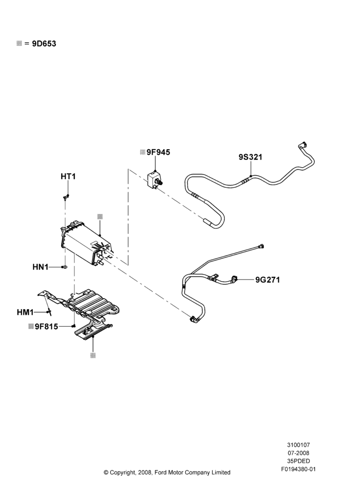 07D - Fuel Vapour System, 3.5L 4V DOHC VCT SMPI V6 Gas; 13/AUG/2008-15/JUN/2009