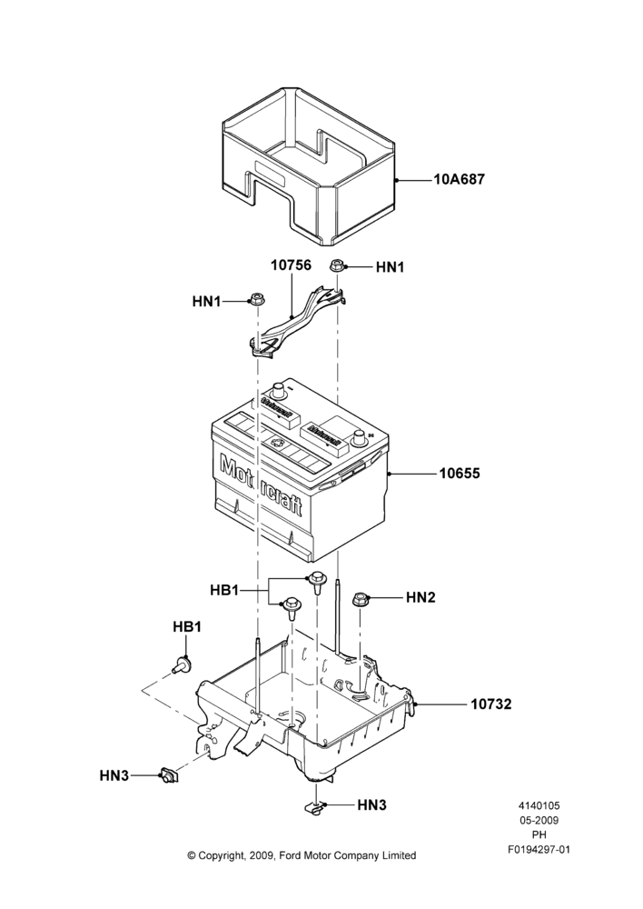05 - Battery and Mountings; 15/JUN/2009-01/MAR/2019