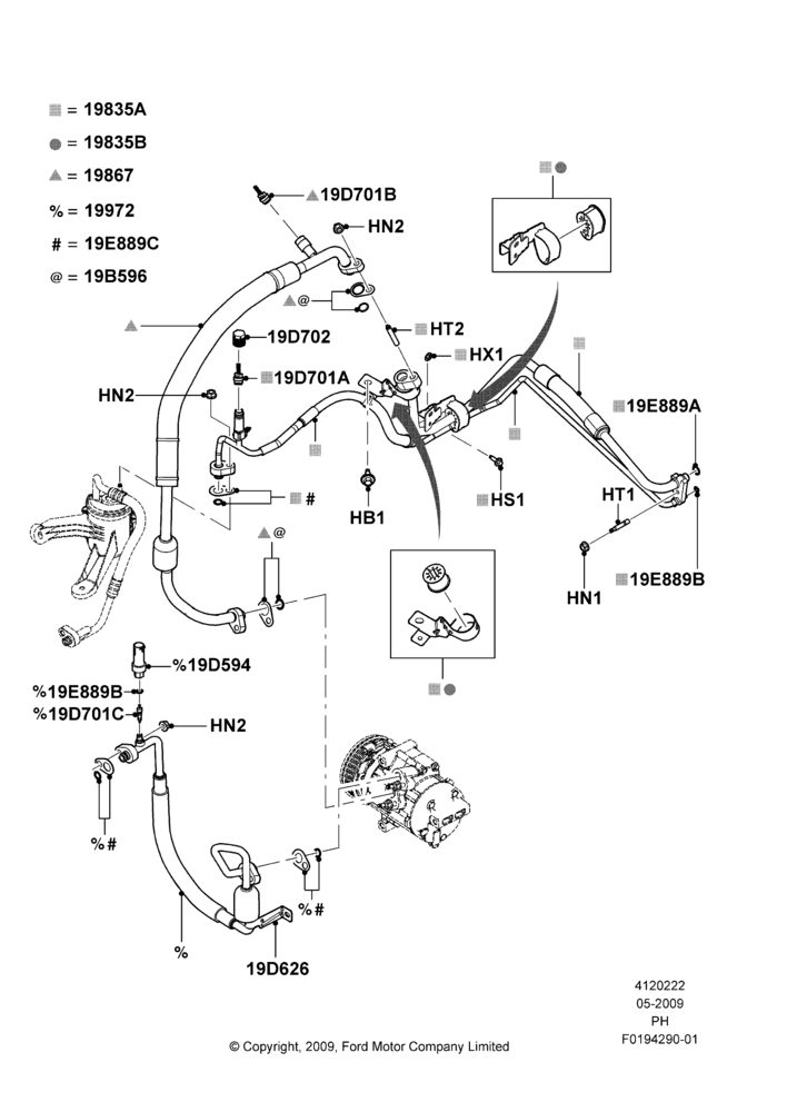 22A - Air Conditioning System, 3.5L 4V DOHC VCT SMPI V6 Gas; 15/JUN/2009-06/FEB/2012