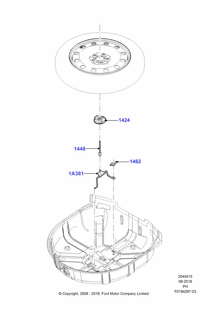 15 - Spare Wheel Carrier; 15/JUN/2009-01/MAR/2019