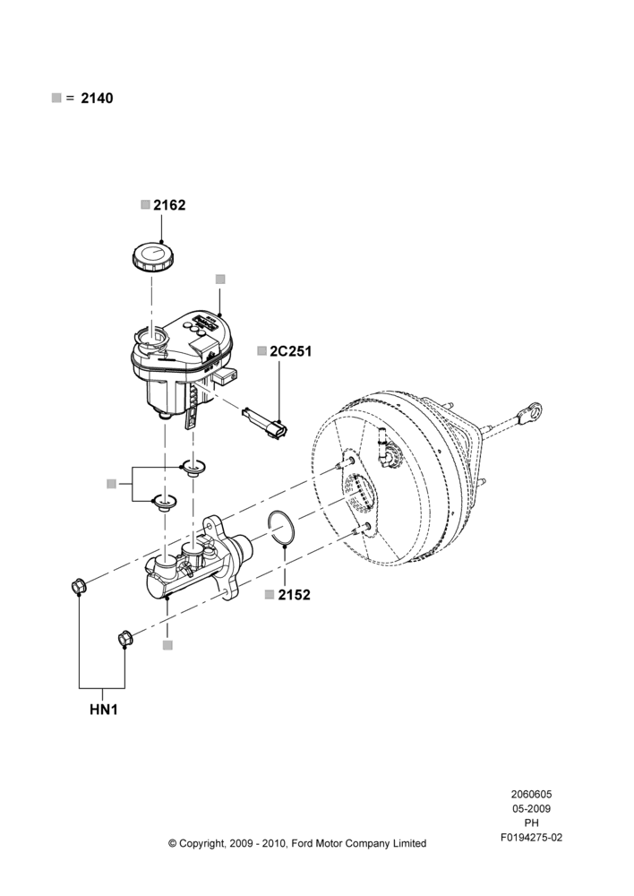 05A - Master Cylinder - Brake System; 15/JUN/2009-06/FEB/2012