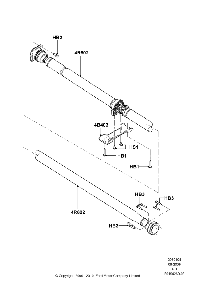 05 - Drive Shaft - Rear Axle Drive; 15/JUN/2009-01/MAR/2019