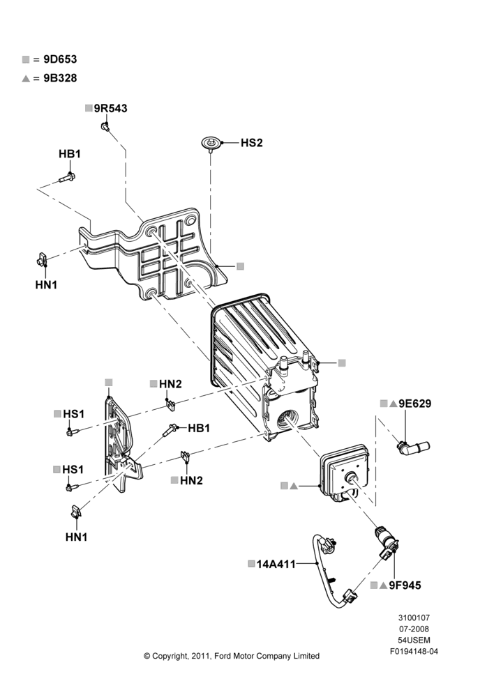 07P - Fuel Vapour System, 5.4L 3V V8; 15/SEP/2008-16/AUG/2010