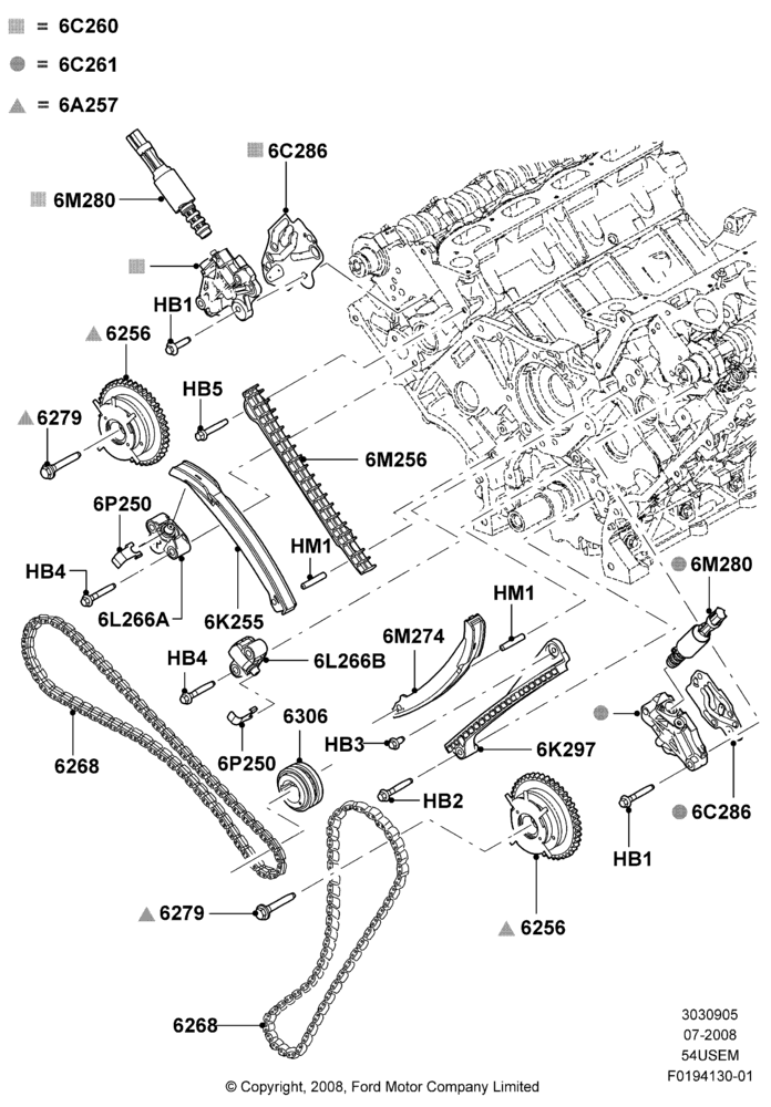 05G - Timing Gear, 5.4L 3V V8; 15/SEP/2008-11/AUG/2014