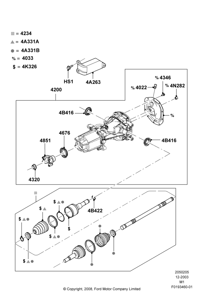 05B - Rear Axle, 4WD; 22/DEC/2003-01/MAY/2006