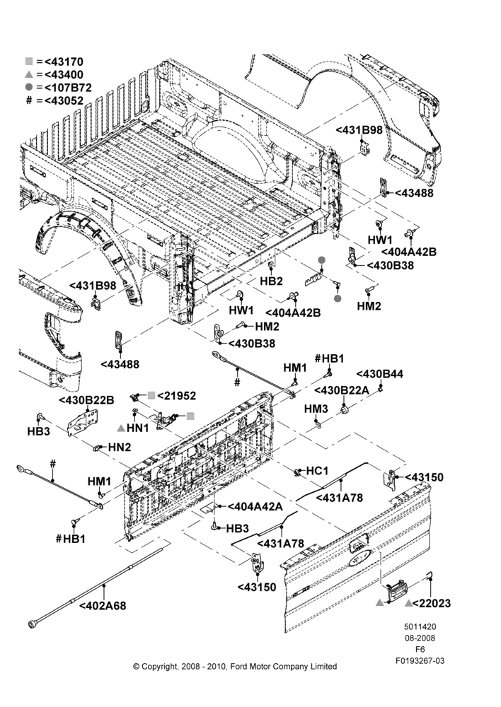 20C - Luggage Compt/Tailgte Lock Controls; 18/AUG/2008-23/DEC/2014