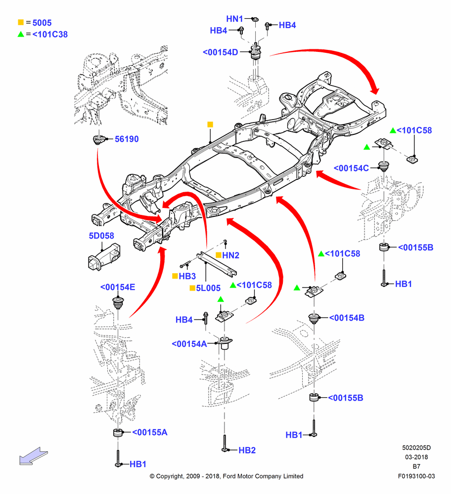 05D - Chassis Frame; 29/JUN/2009-11/AUG/2014