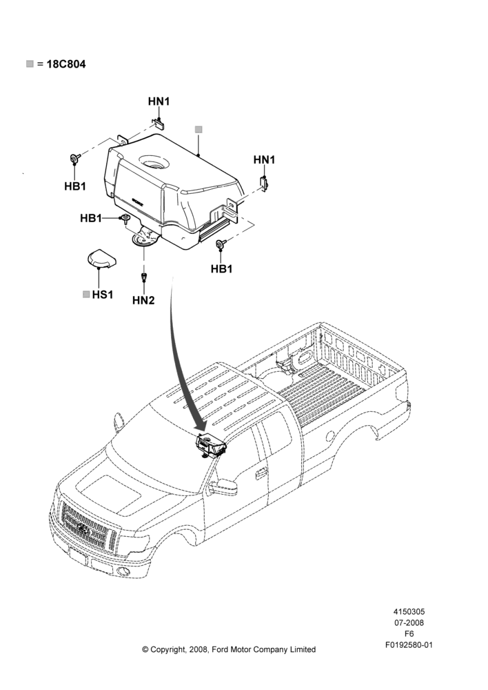 05P - Speakers, Super Cab, With Radio Subwoofer; 18/AUG/2008-20/AUG/2012