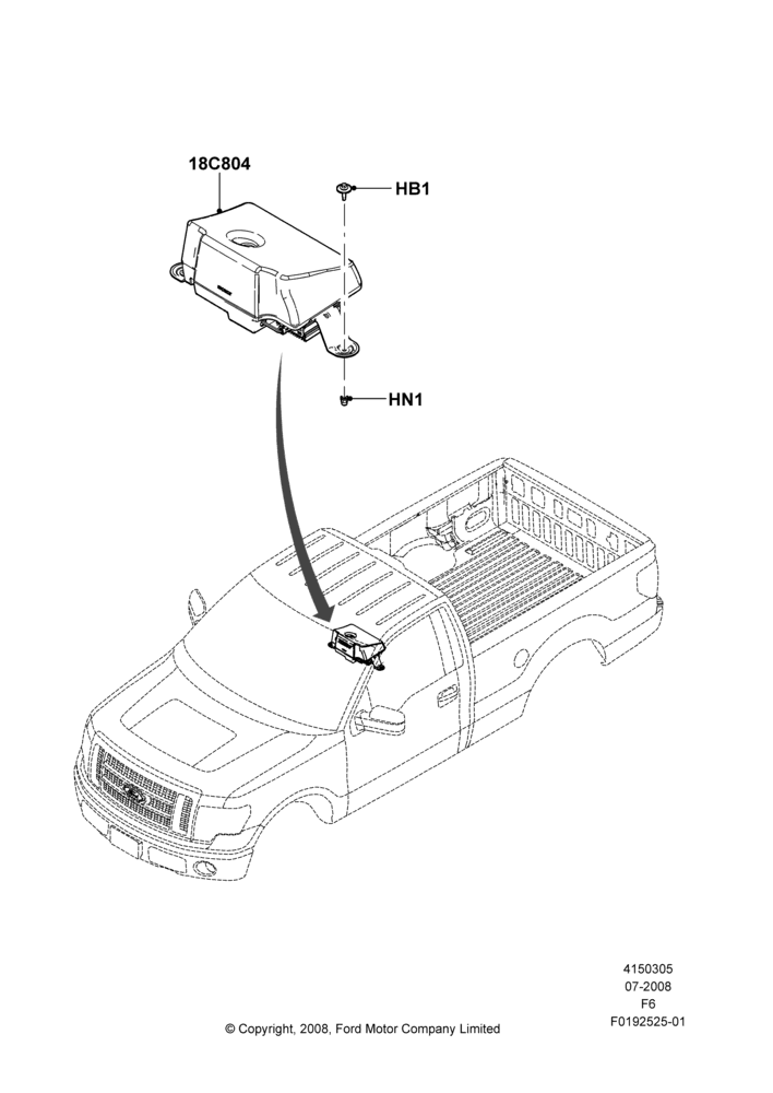 05N - Speakers, Regular Cab, With Radio Subwoofer; 18/AUG/2008-20/AUG/2012