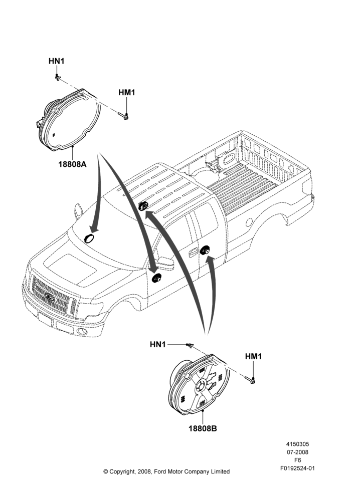 05M - Speakers, AM/FM Stereo/6 CD/Navigation System, AM/FM Stereo/CD/DVD/Nav System; 18/AUG/2008-20/AUG/2012