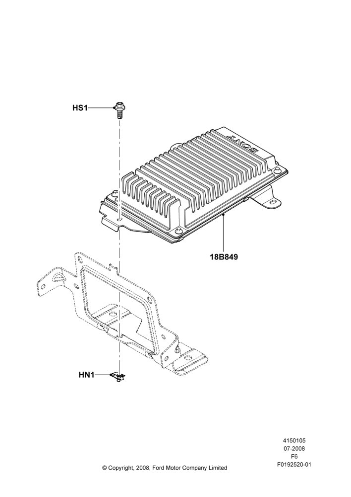 05G - Audio Equipment - Original Fit, With Radio Subwoofer, DSP/Amplifier Module; 18/AUG/2008-20/AUG/2012