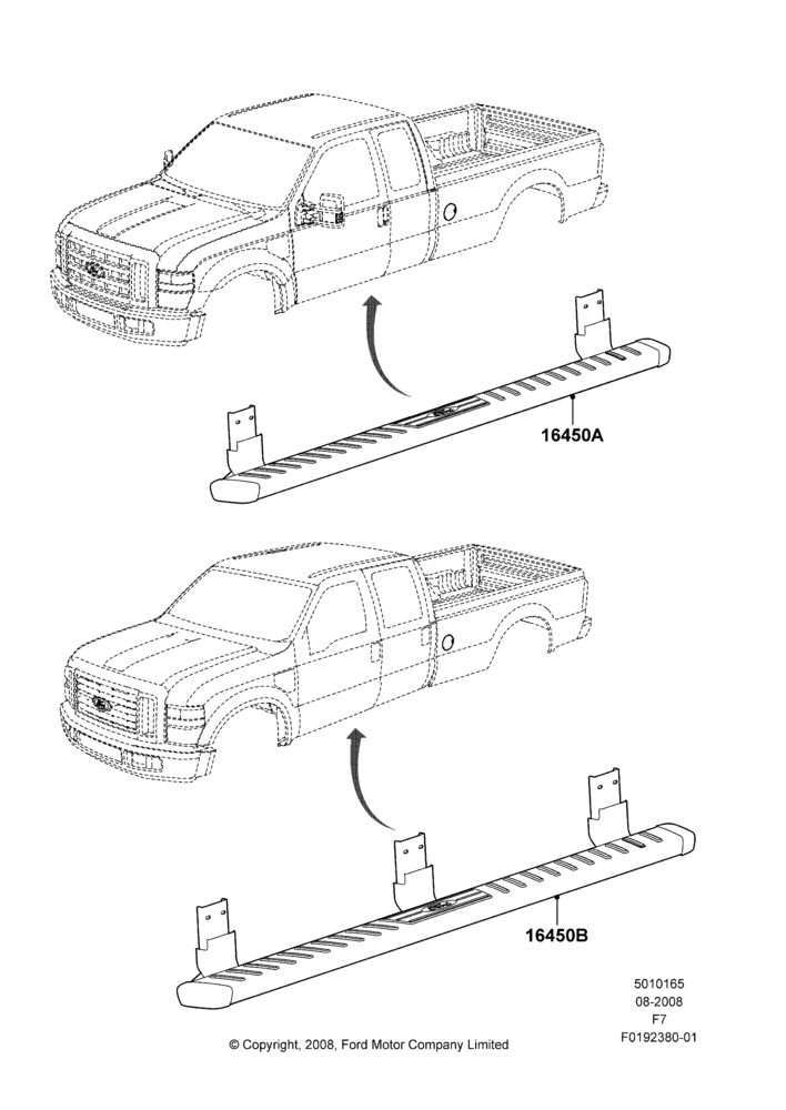 65XD - Running Boards/Side Steps, Accessory, STEP BAR; 16/SEP/2008-12/FEB/2010