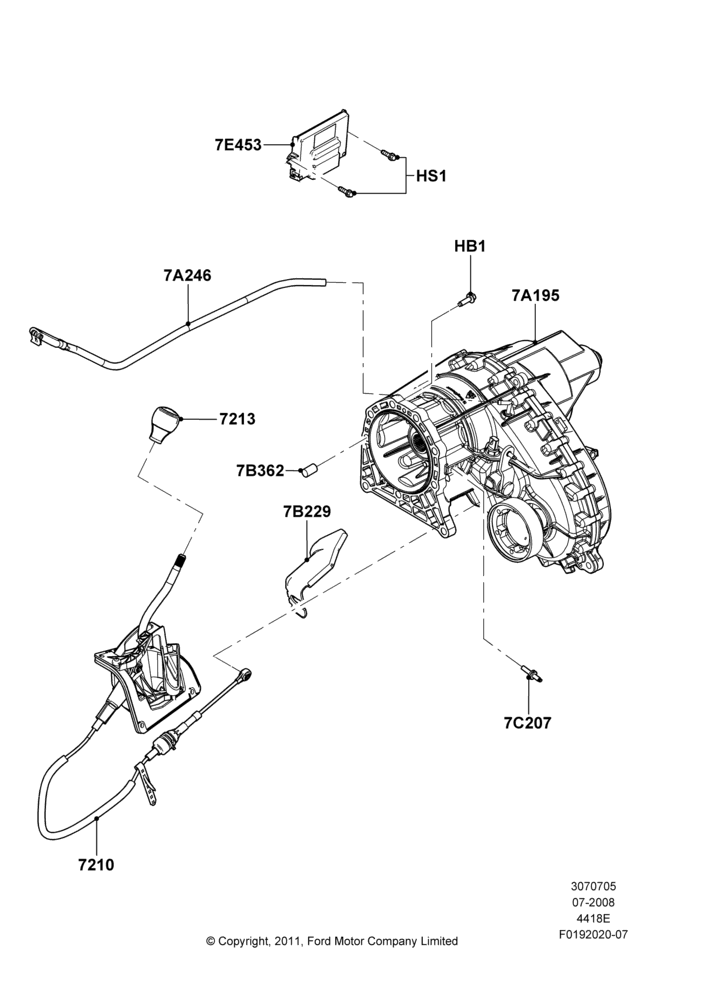 05 - Transfer Drive Case, With Manual Transfer Case; 18/AUG/2008-24/OCT/2011