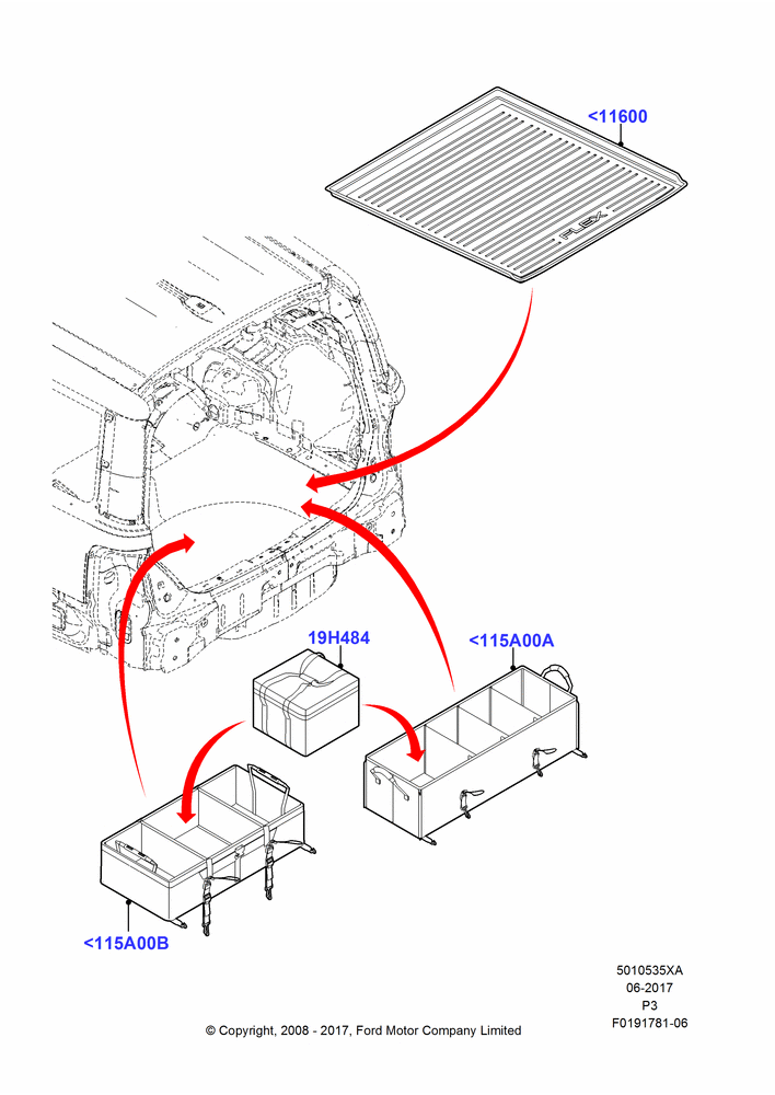 35XA - Load Compartment Trim, Accessory; 02/MAY/2008-04/SEP/2014