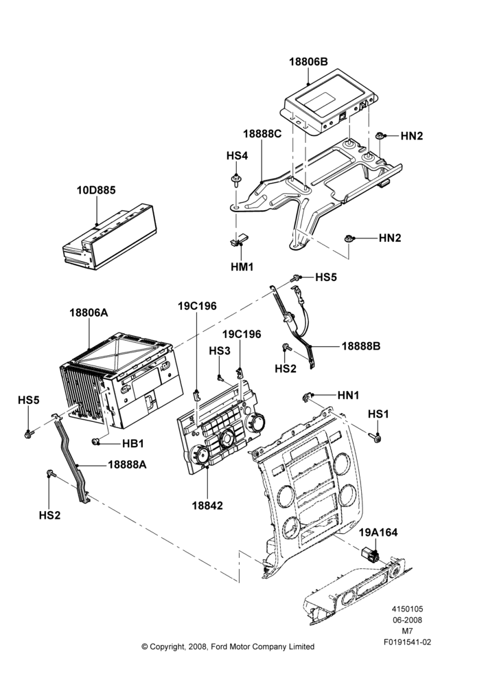 05G - Audio Equipment - Original Fit, Less Navigation System, With Satellite Radio Reception; 23/JUN/2008-01/DEC/2008