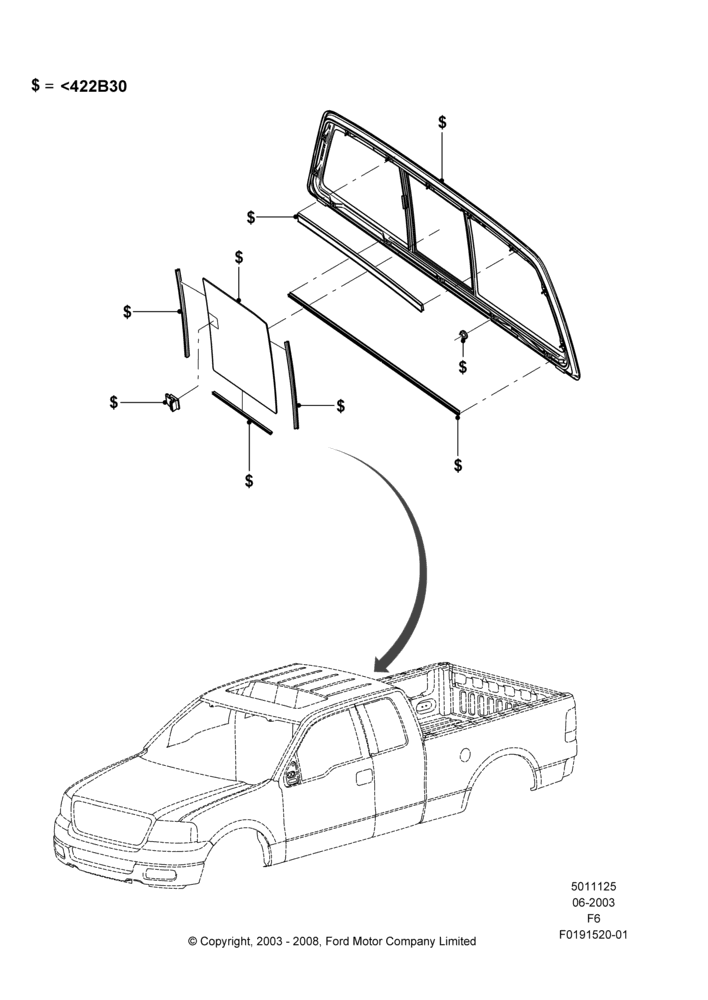 25XA - Back Window Glass, Accessory, Manual; 02/JUN/2003-23/DEC/2014