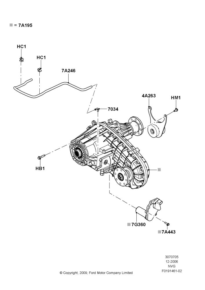 05D - Transfer Drive Case, Electric Trans Case And Auto Hubs; 18/DEC/2006-12/FEB/2010