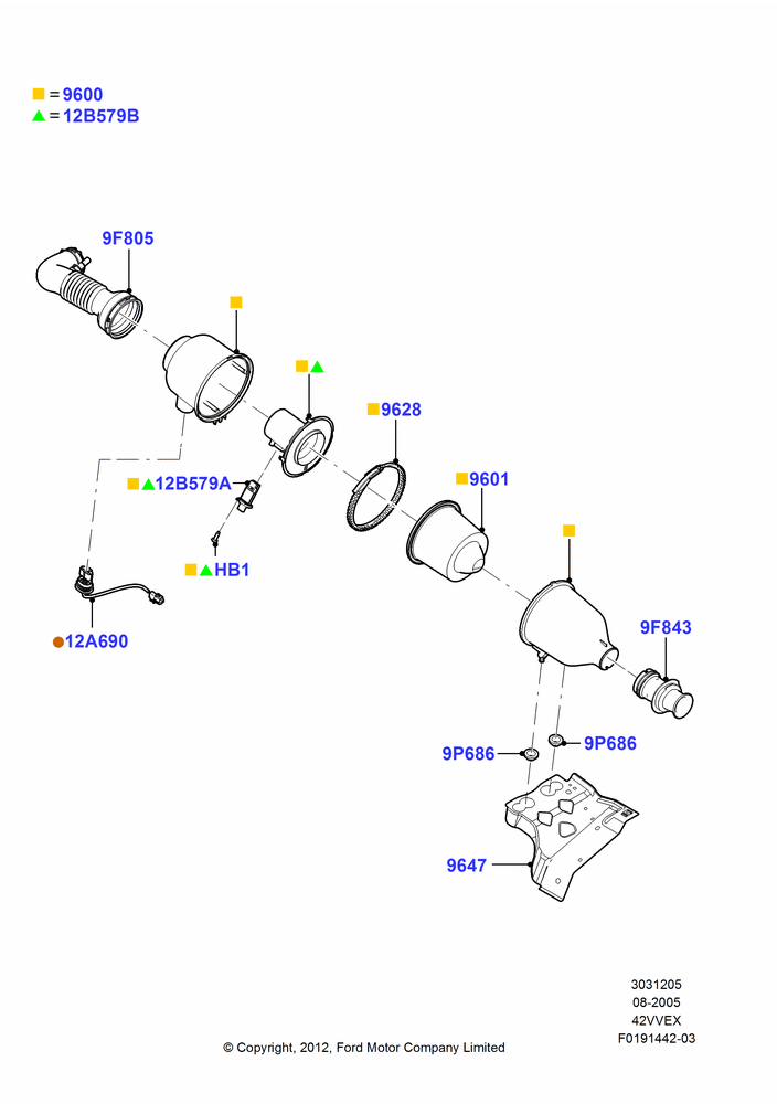 05C - Air Cleaner, 4.2L V6 12v OHV EFI; 18/JAN/2005-18/AUG/2008