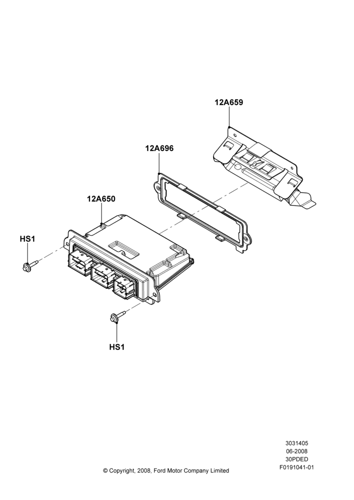 05G - Engine Modules and Sensors, (-)"CDN/MEX/USA", 3.0L 4V OHC V6 Duratec 230HP; 23/JUN/2008-29/APR/2012
