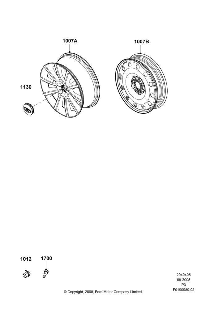 05D - Wheels, With 20" Wheels; 04/AUG/2008-10/MAY/2010