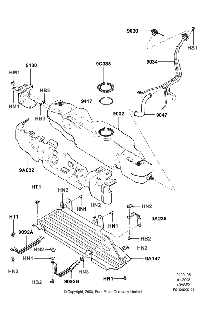 05AD - Fuel Tank, 4.0L V6 12V SOHC EFI; 15/JAN/2008-29/OCT/2010