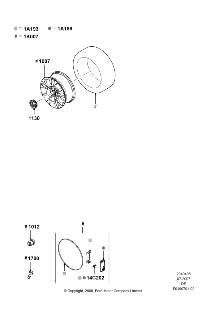 05XB - Wheels, Accessory, Additional Parts May Be Required, Refer To The Installation Instructions Found Under Tech Specs At The Genuine Ford Accessory (GFA) Web Site, See Vehicle Restrictions And Modification Requirements, www.fordaccessoriesstore.com, www.lincolnaccessories.com, www.mercuryaccessories.com; 16/JUL/2007-04/FEB/2009