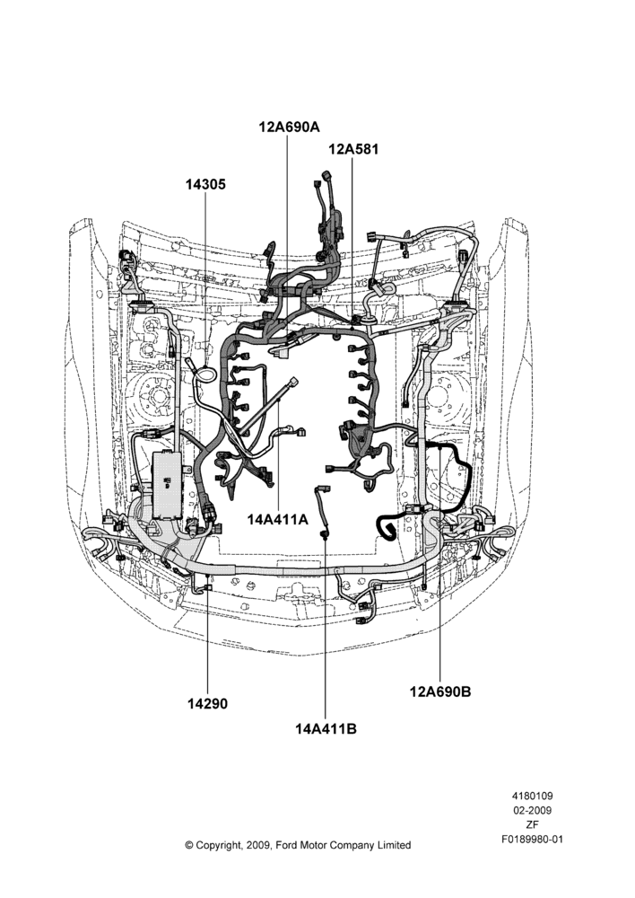 09F - Wiring - Engine And Transmission, 4.6L 3v V8 SOHC EFI; 26/FEB/2009-22/MAR/2010