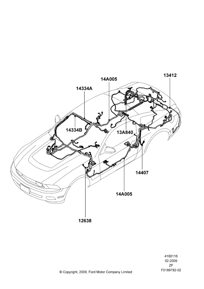 16E - Wiring - Body And Roof Console, Coupe; 26/FEB/2009-27/FEB/2012