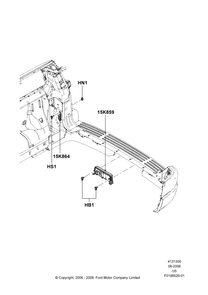 05D - Parking Distance Control, Ford Series, With Radar Back-Up Aid; 07/AUG/2006-16/DEC/2010