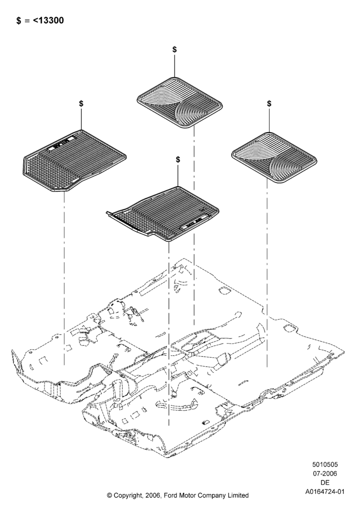 05XD - Floor Trim, Mercury Division Derivative, Accessory; 31/JUL/2006-04/FEB/2009
