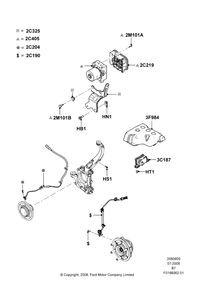 05E - Anti-Lock Braking System, With Roll Stability Control; 15/SEP/2008-16/AUG/2010