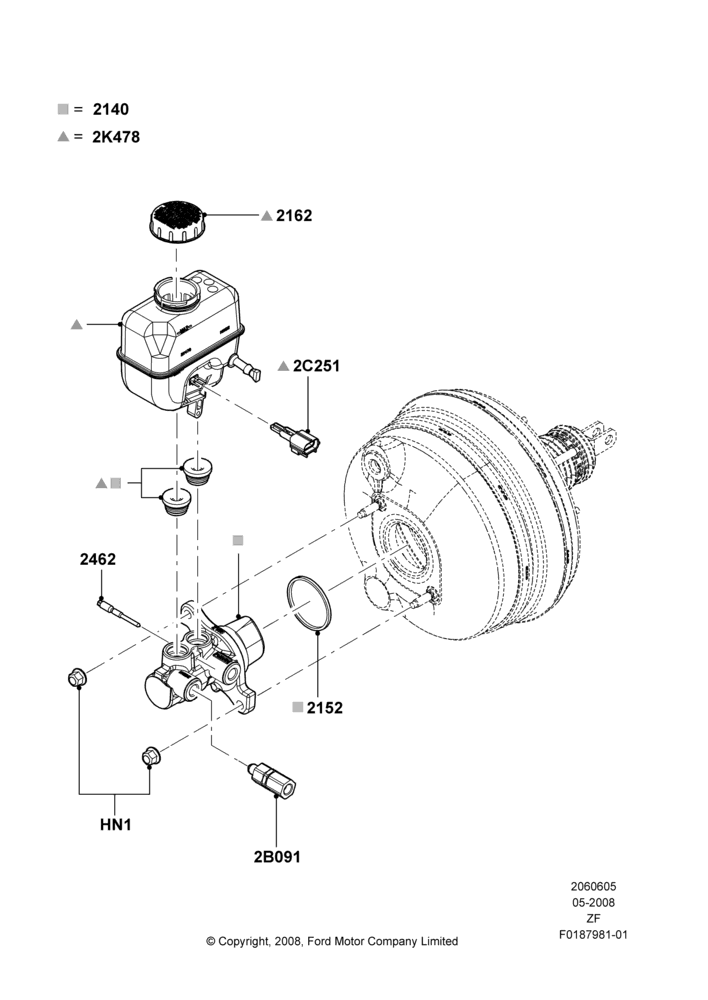 05B - Master Cylinder - Brake System; 27/MAY/2008-27/JUN/2014