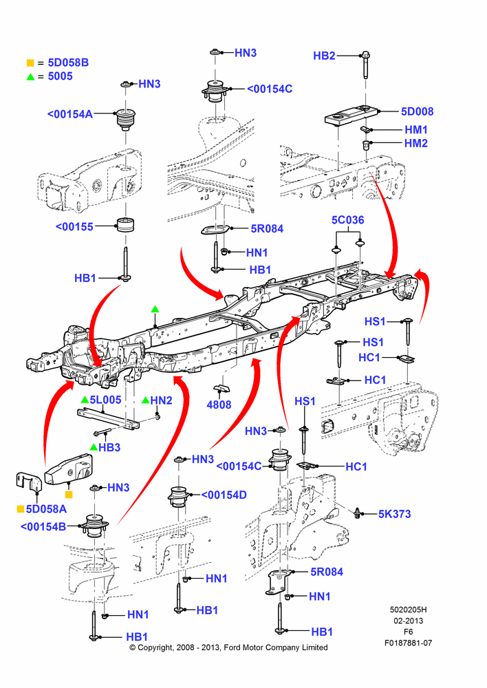 Chassis Frame, Crew Cab