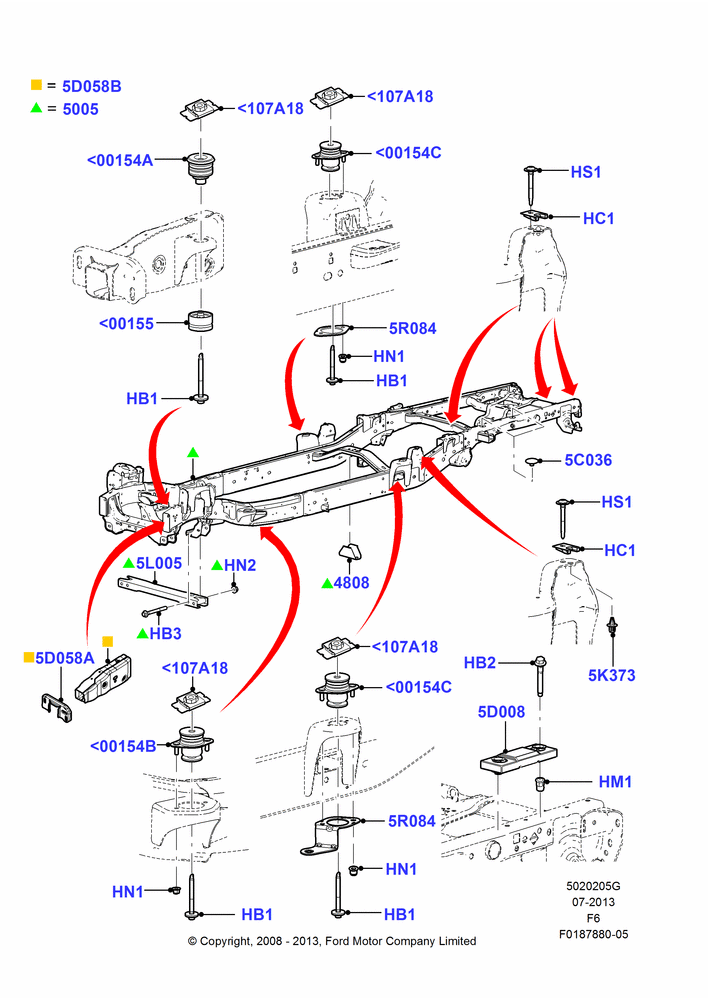 Chassis Frame, Regular Cab