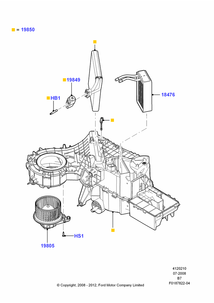 10D - Heater/Air Cond.Internal Components; 15/SEP/2008-30/JUN/2017