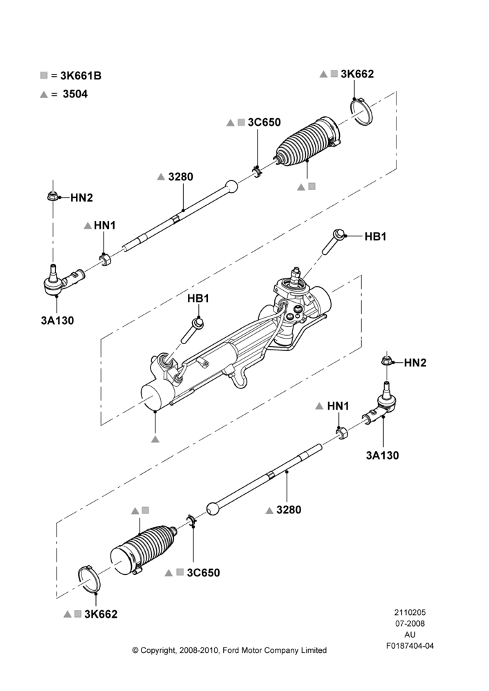 05B - Steering Gear; 21/JUL/2008-07/DEC/2010