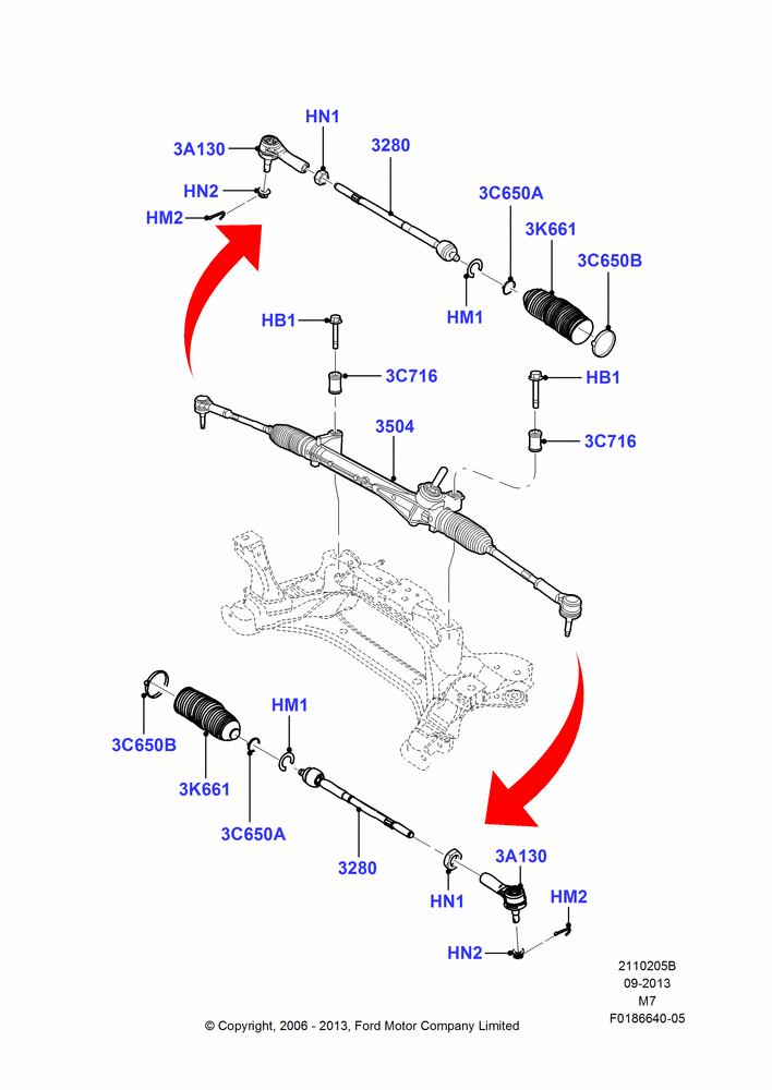 05B - Steering Gear, For Unleaded Fuel; 01/MAY/2006-08/JAN/2007