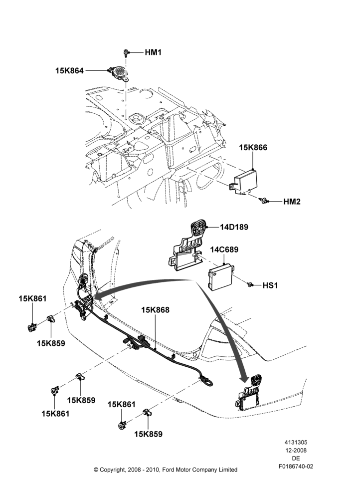 05D - Parking Distance Control, Ford Division Derivative; 04/FEB/2009-29/JUL/2012