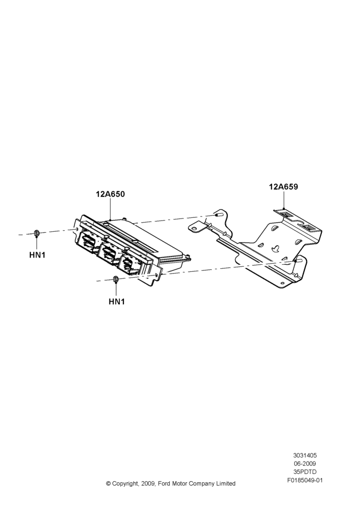 05A - Engine Modules and Sensors, 3.5L DOHC T/C V6 Gas; 06/JUL/2009