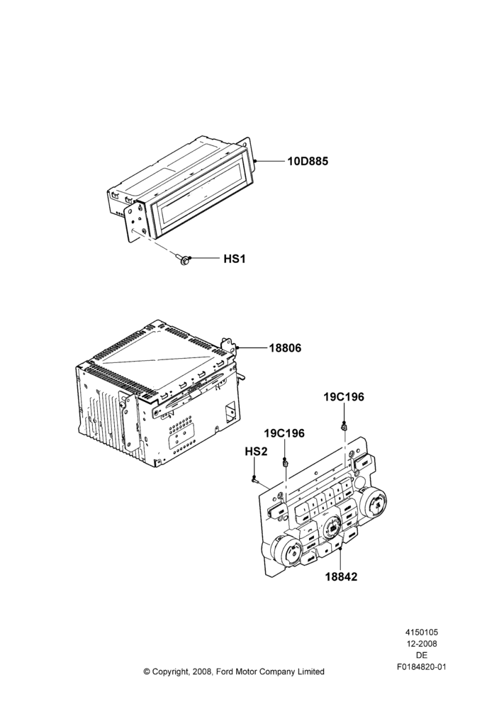 05K - Audio Equipment - Original Fit, Less Upgraded Sound System, Standard Audio (Base); 04/FEB/2009-29/JUL/2012