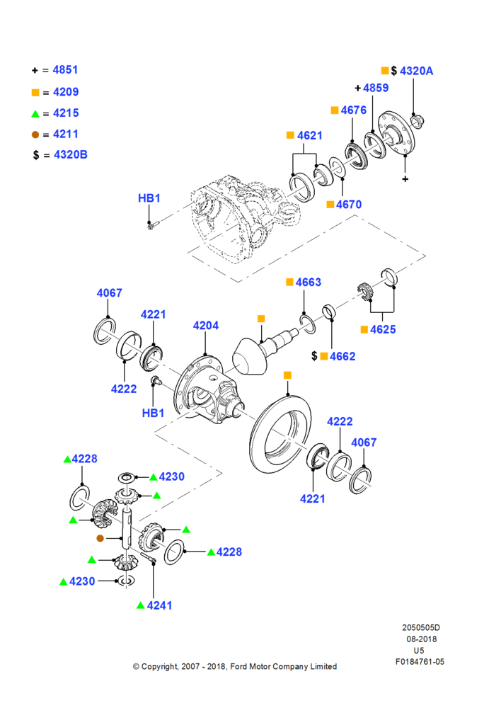 05D - Components - Rear Axle Diff & Carr.; 25/JUN/2007-16/DEC/2010